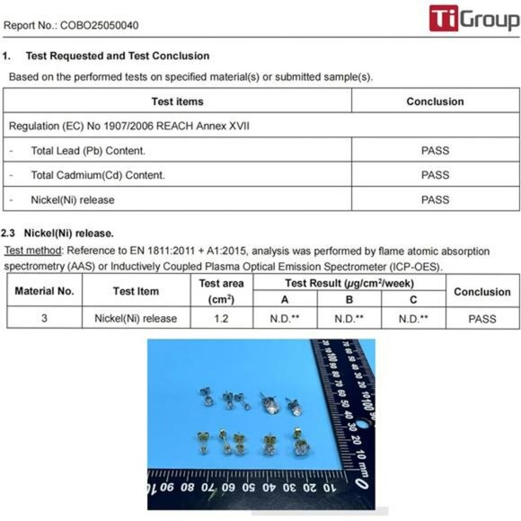 Stud earrings set gold silver hypoallergenic zirconia waterproof 10 pairs - Picture 3 of 7